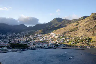 Live Cam: Machico Bay Aerial View | Madeira East thumbnail webcam thumbnail - preview of live camera in Machico, Madeira